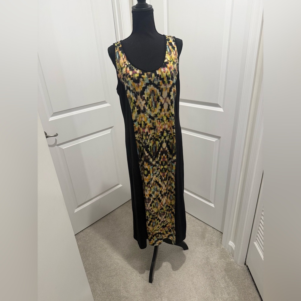Multicolor Sleeveless Maxi Dress